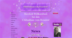 Desktop Screenshot of chihuahuas-vom-rosental.de