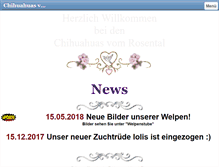 Tablet Screenshot of chihuahuas-vom-rosental.de
